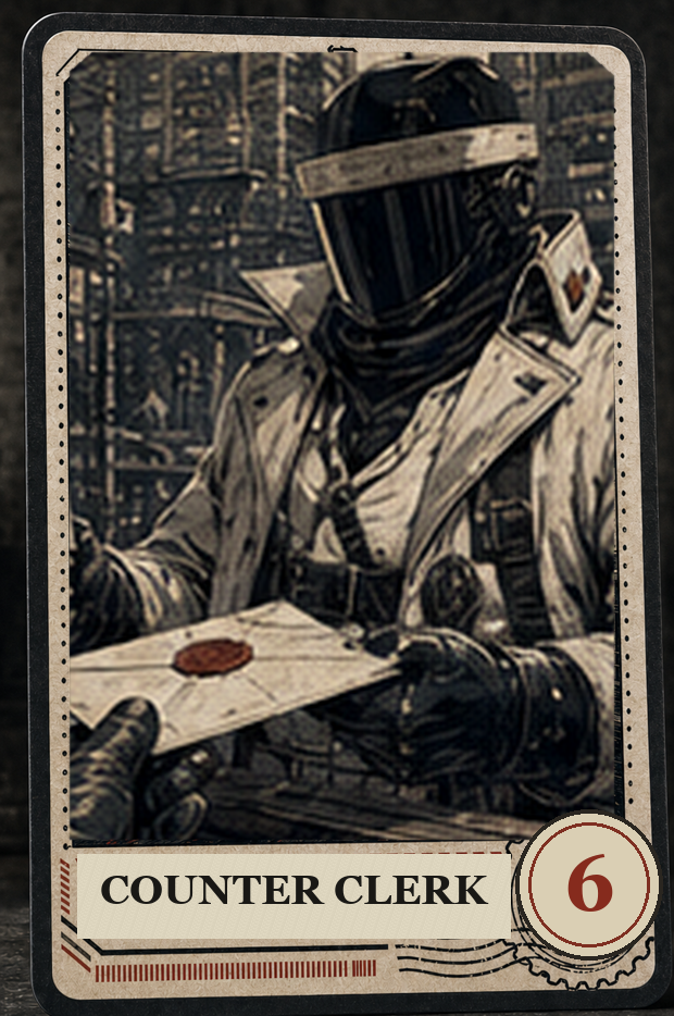 Counter Clerk VaultGrail card art