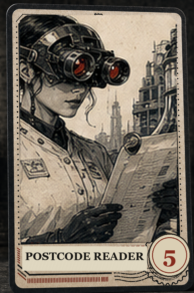 Postcode Reader VaultGrail card art