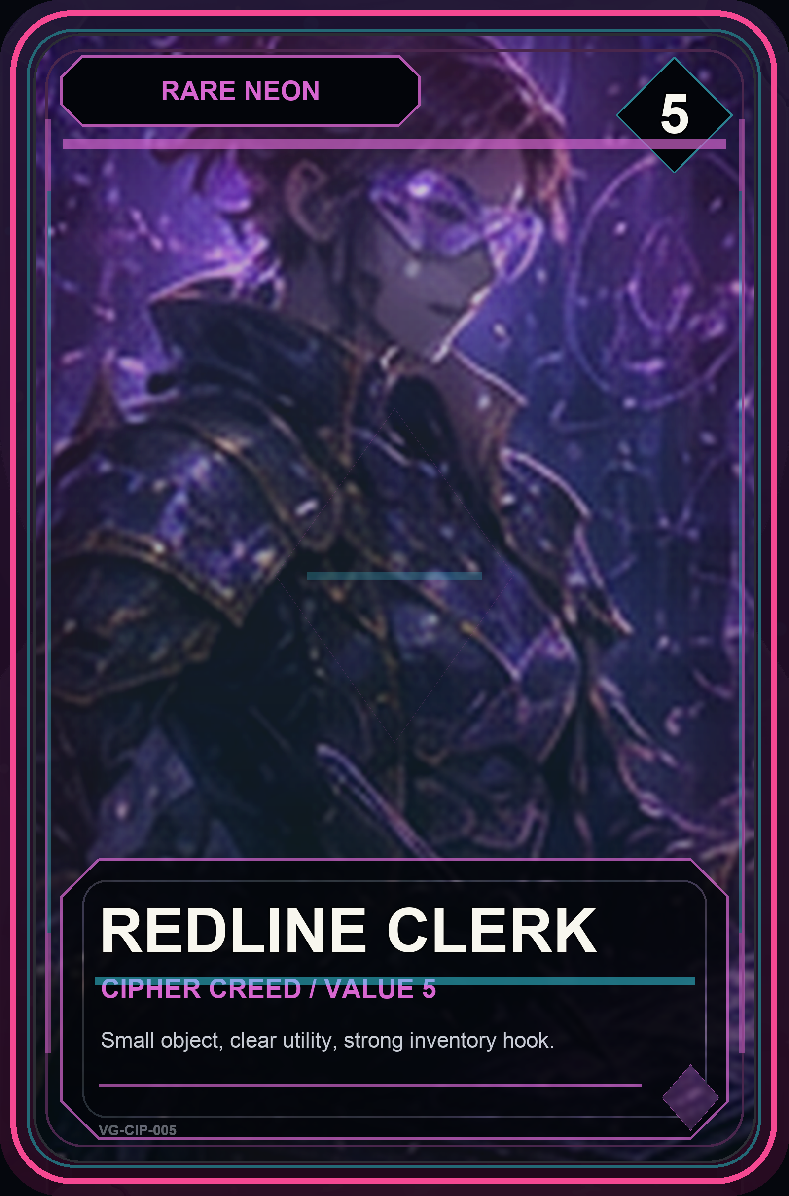 Redline Clerk VaultGrail card art