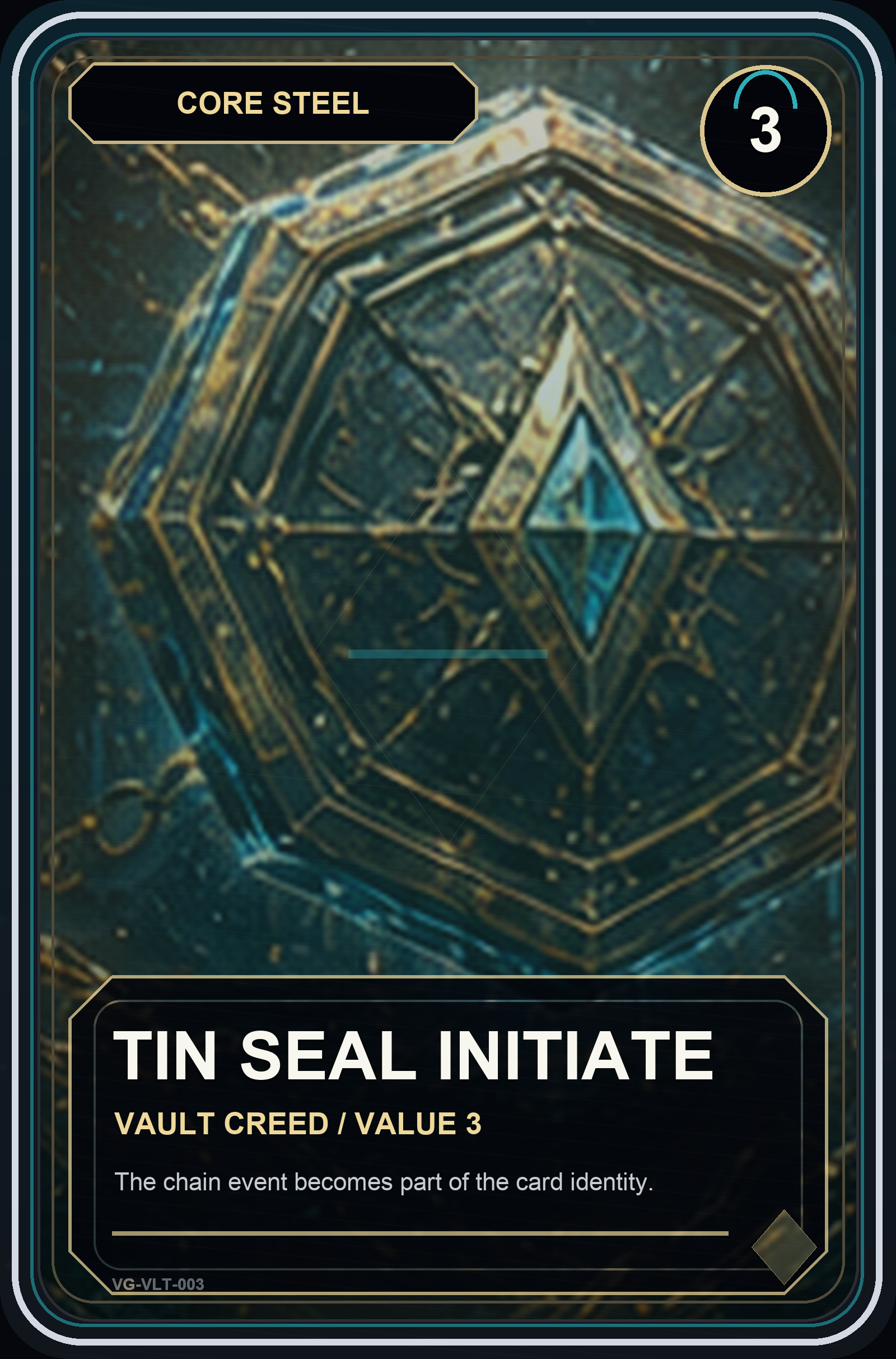 Tin Seal Initiate VaultGrail card art