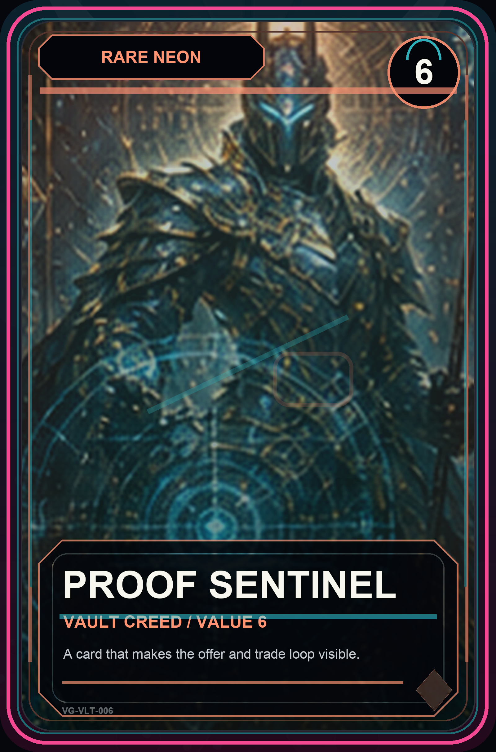 Proof Sentinel VaultGrail card art