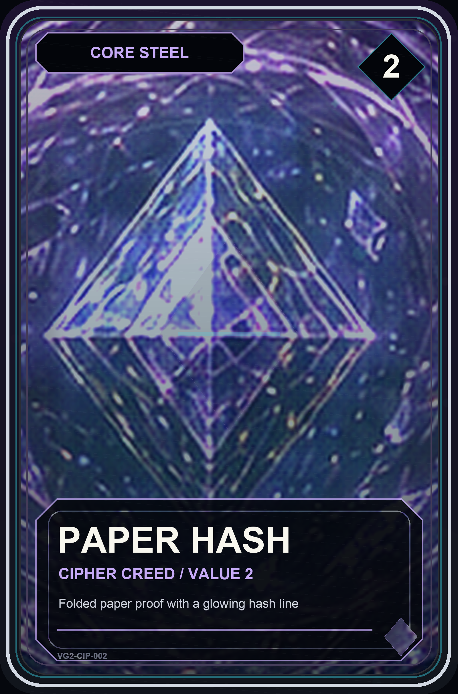 Paper Hash VaultGrail card art
