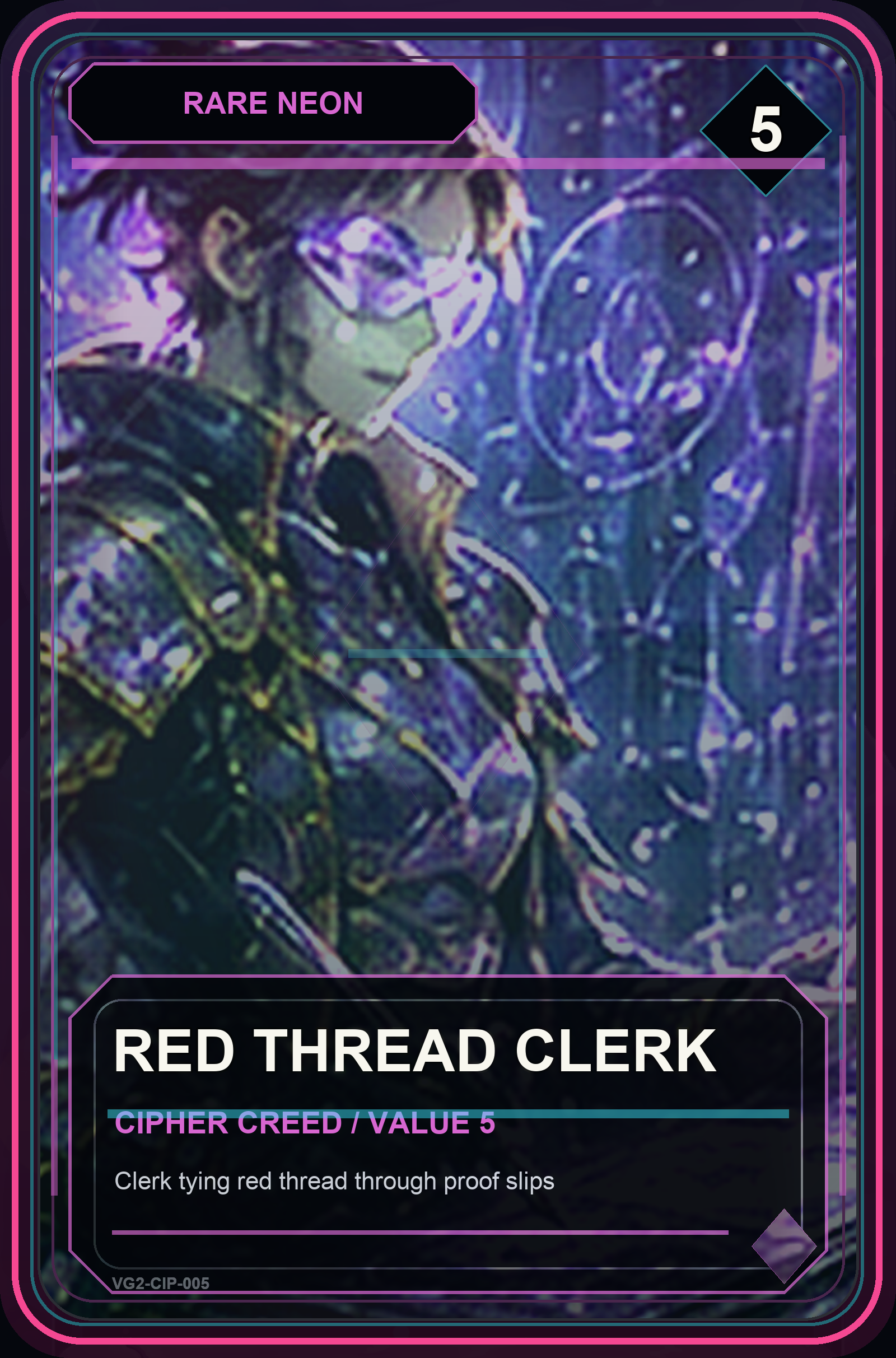 Red Thread Clerk VaultGrail card art