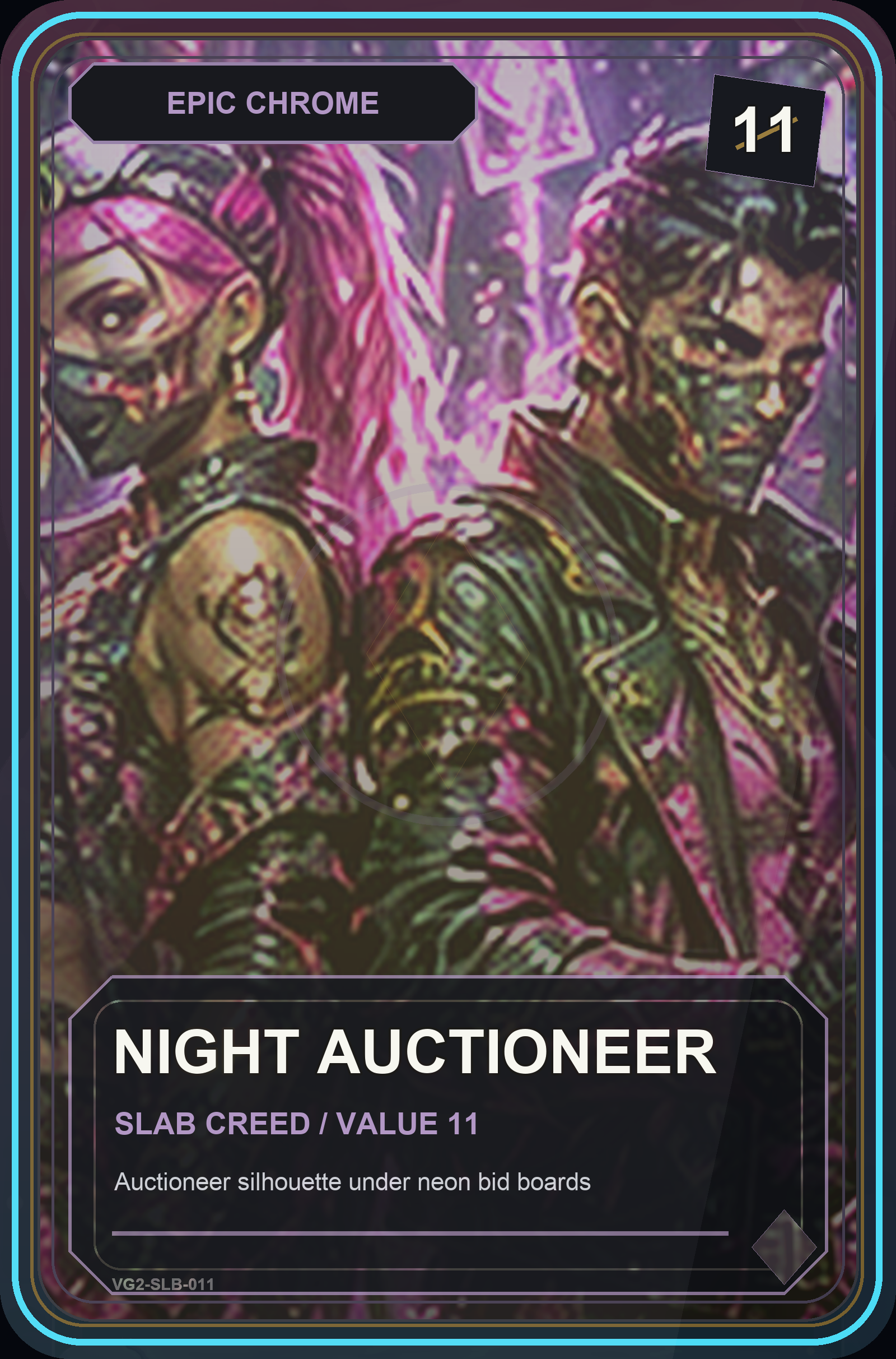 Night Auctioneer VaultGrail card art