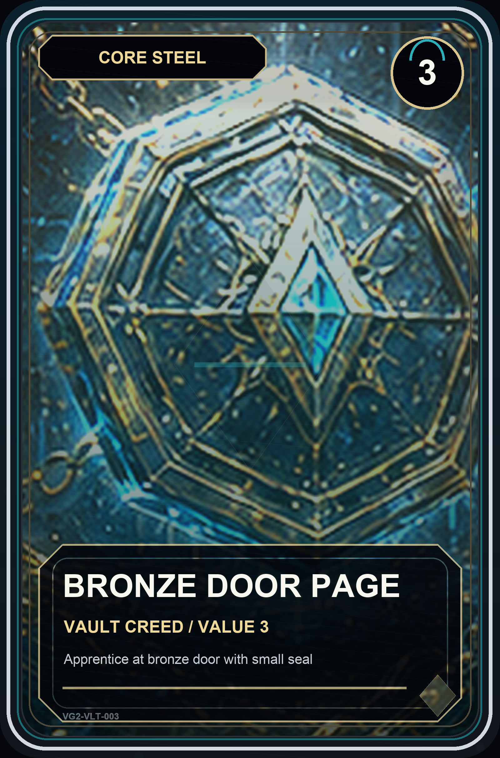 Bronze Door Page VaultGrail card art
