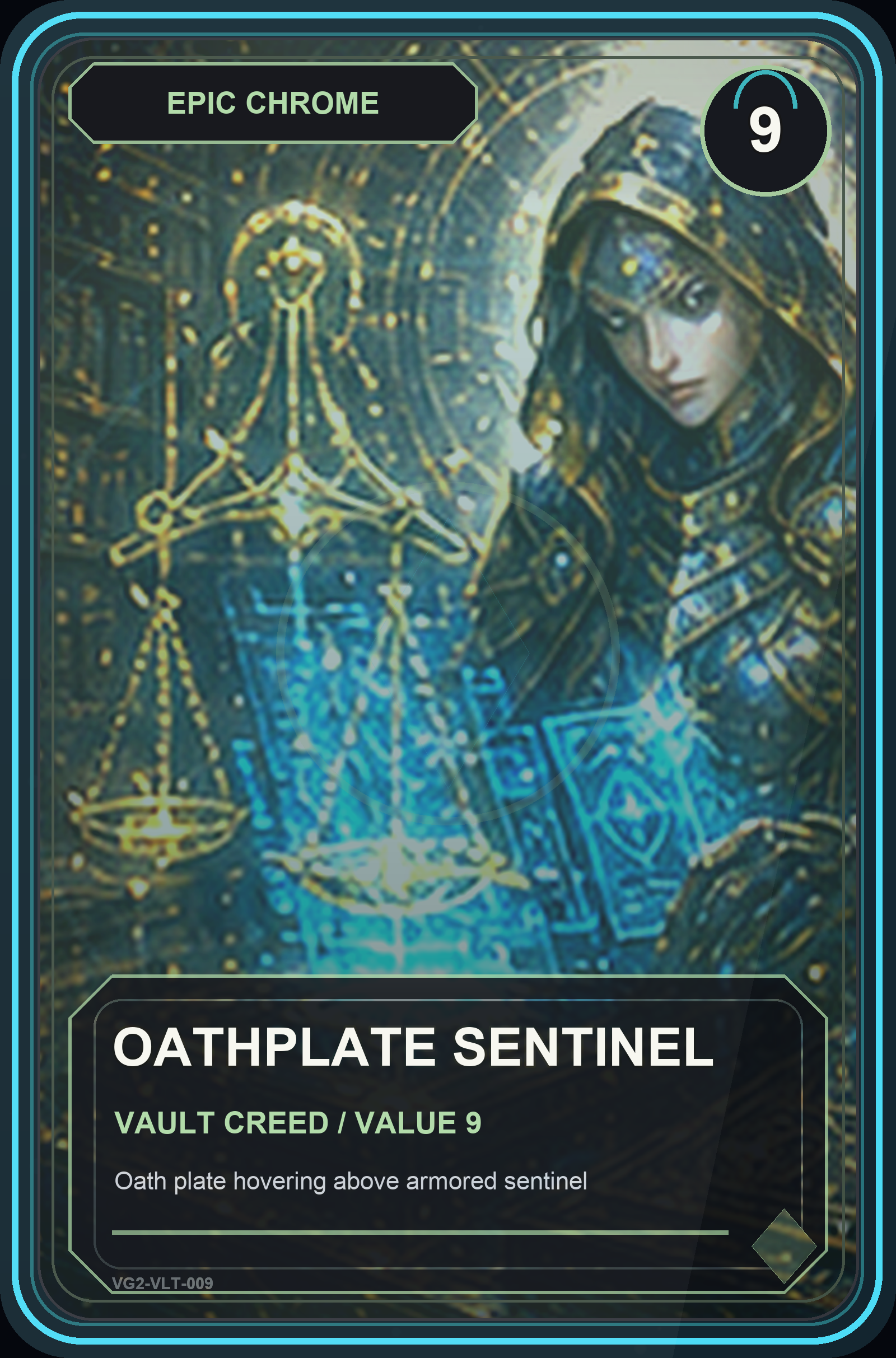 Oathplate Sentinel VaultGrail card art