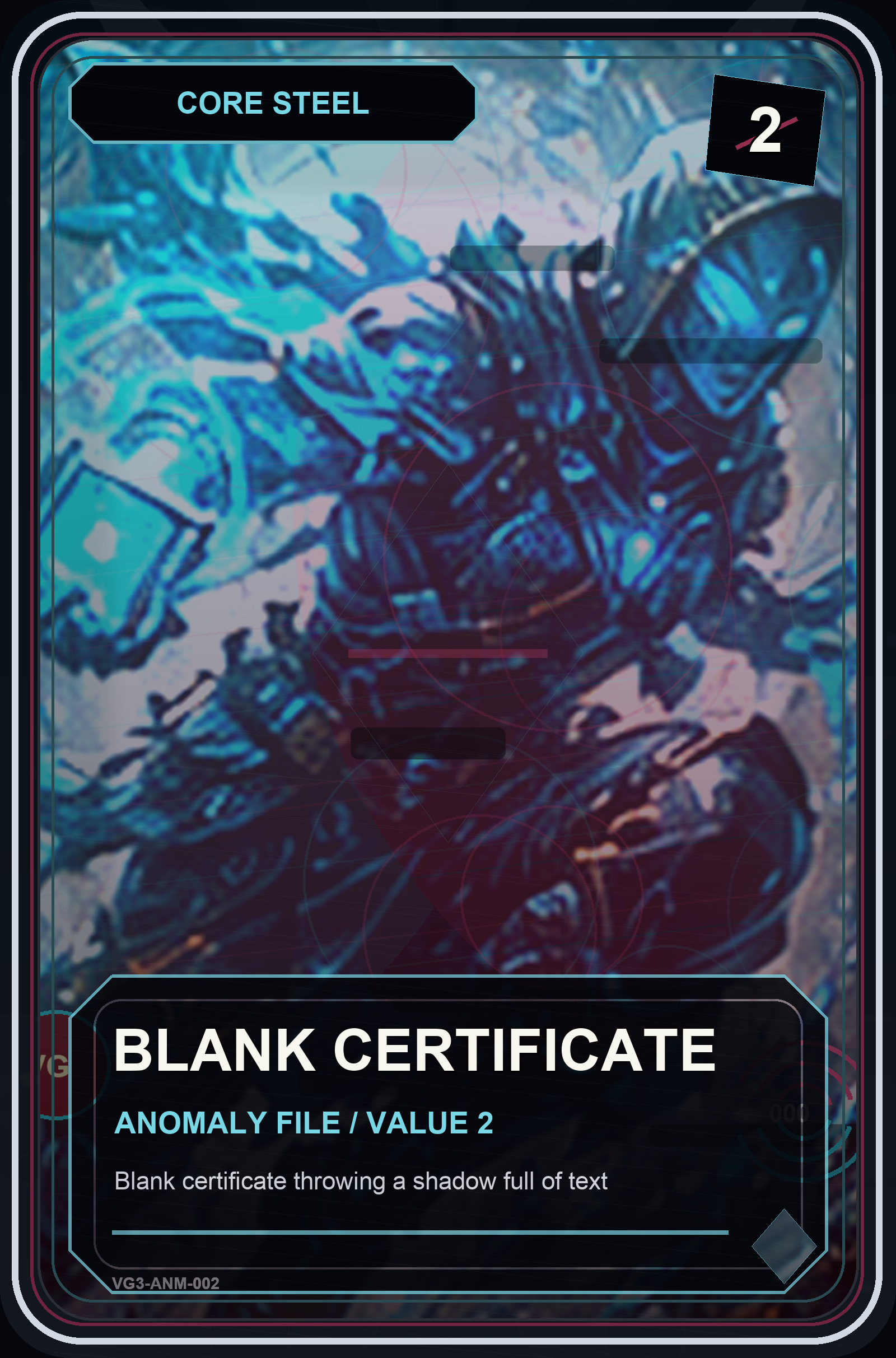 Blank Certificate VaultGrail card art