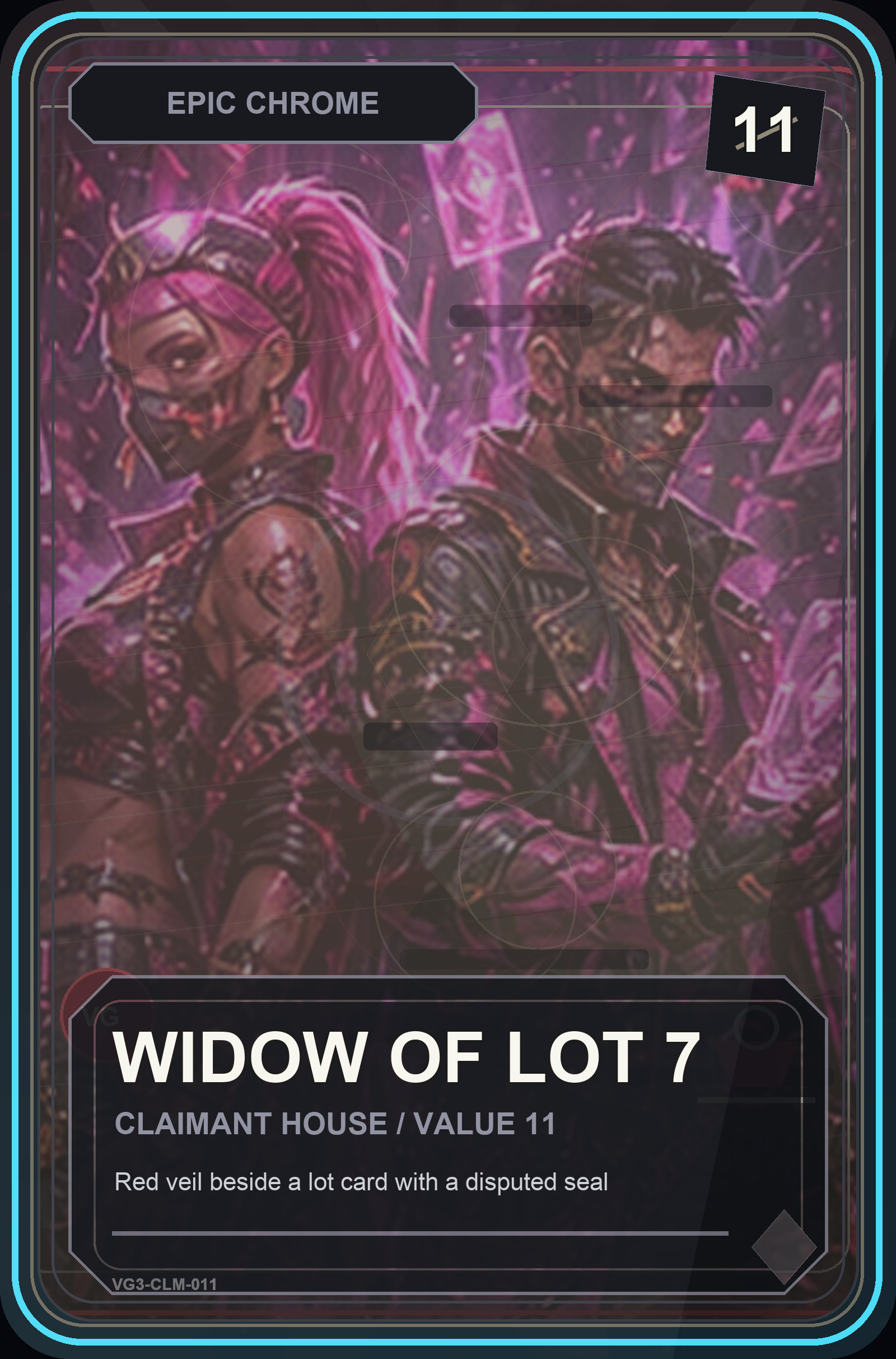 Widow of Lot 7 VaultGrail card art