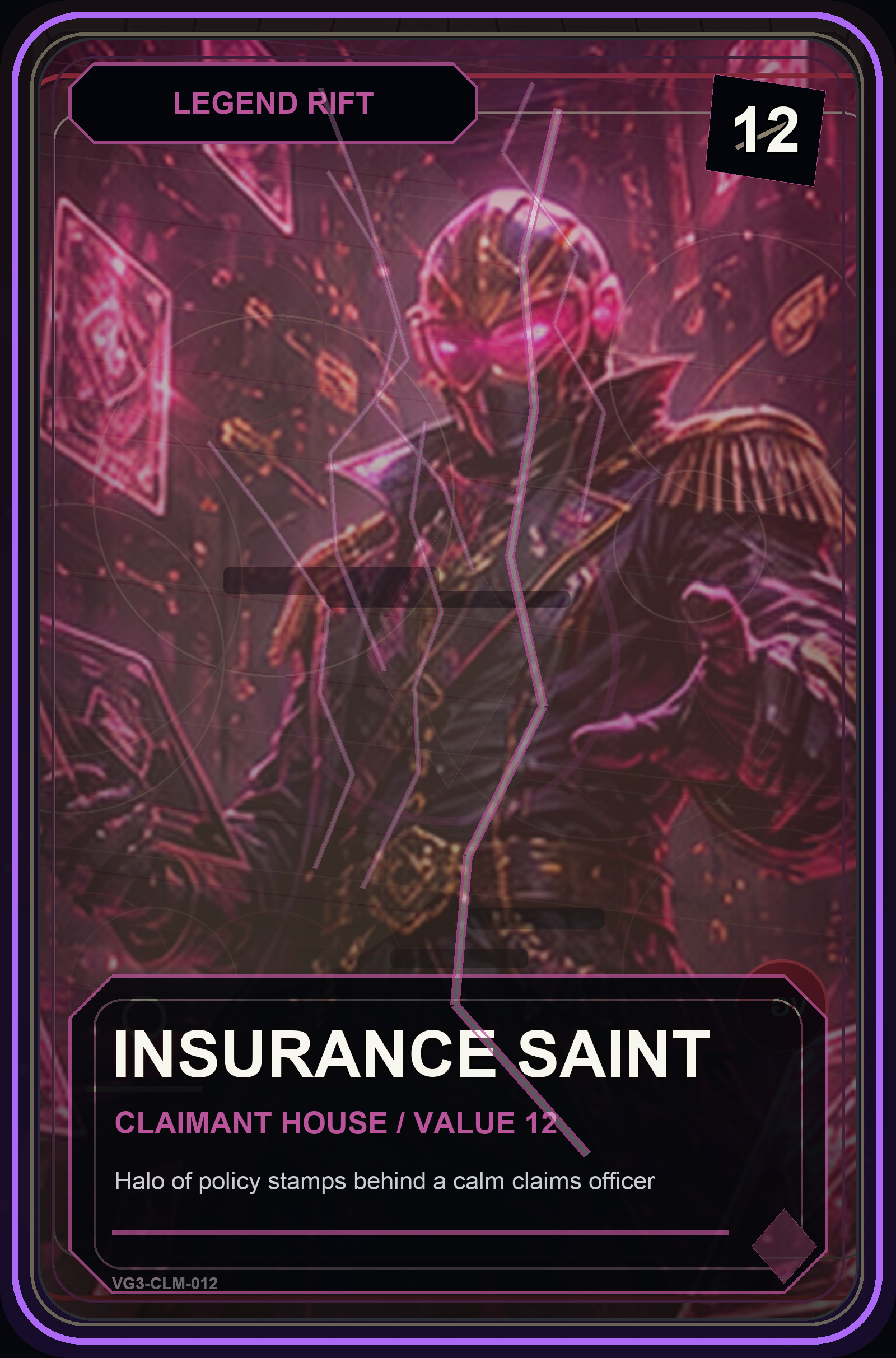 Insurance Saint VaultGrail card art
