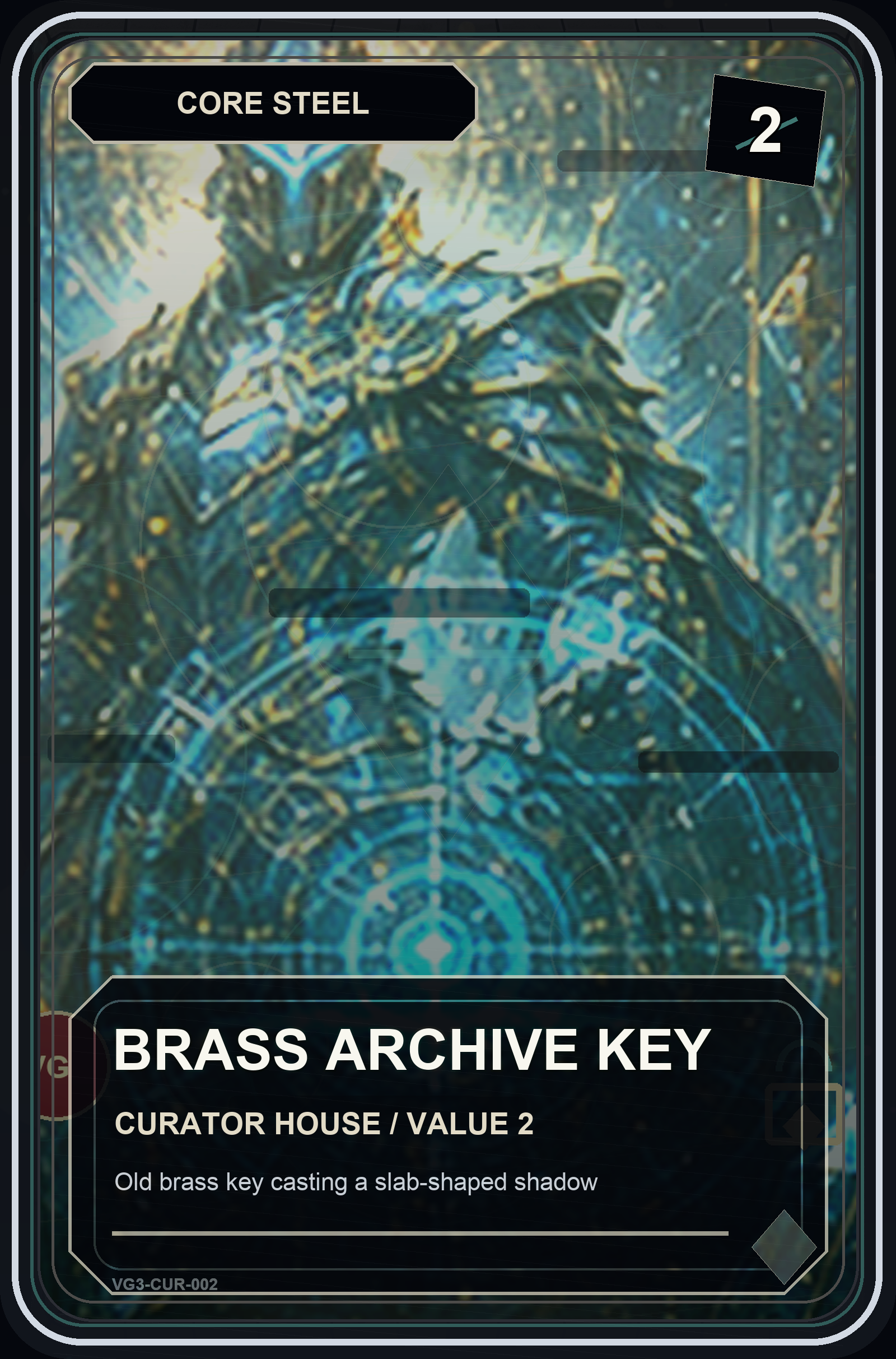 Brass Archive Key VaultGrail card art