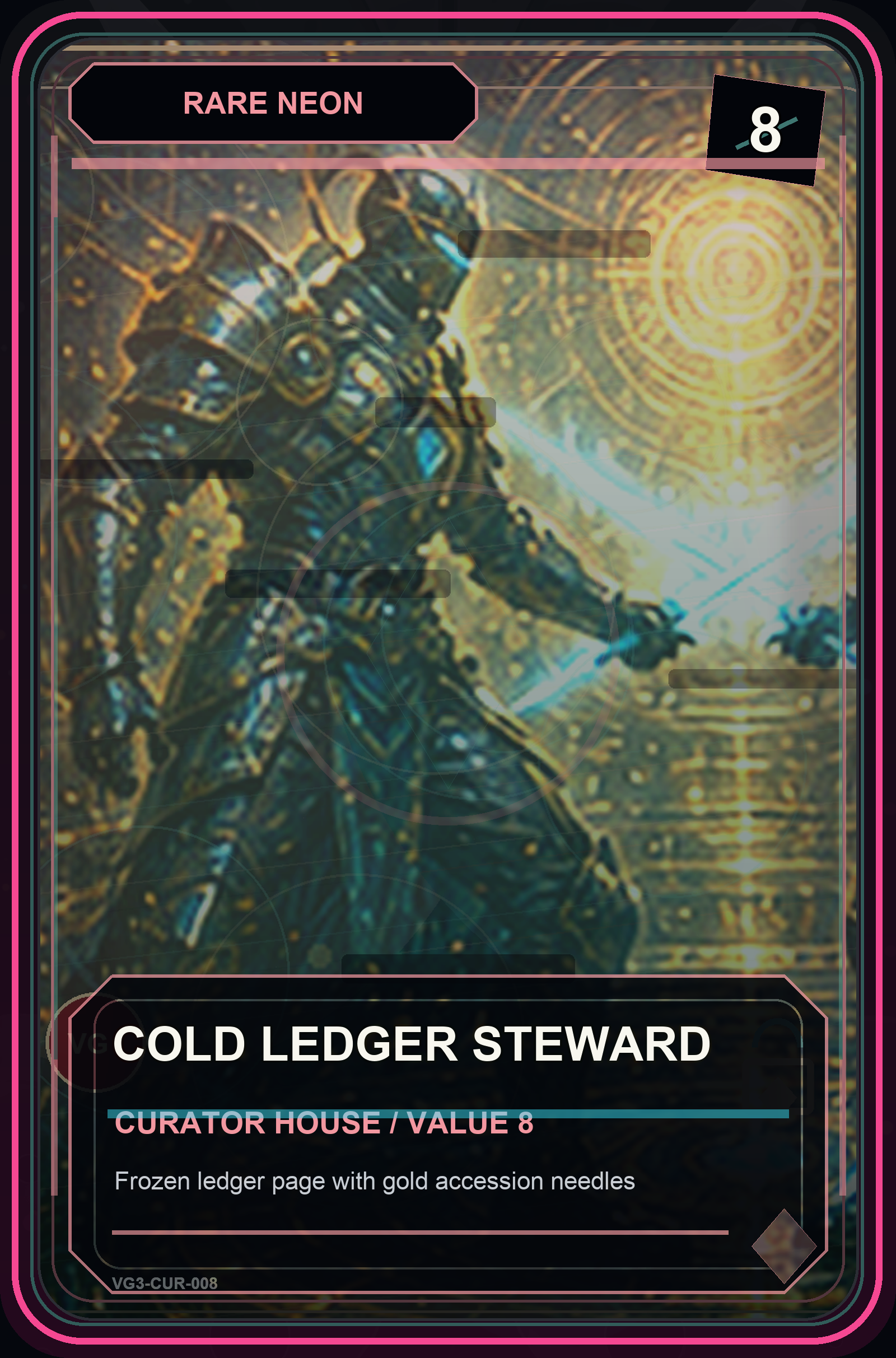 Cold Ledger Steward VaultGrail card art
