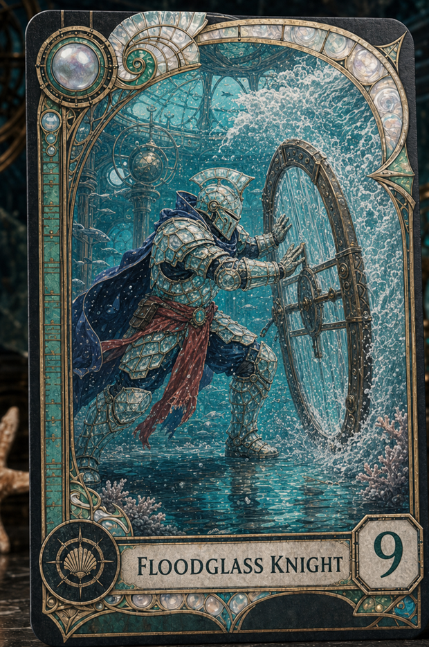 Floodglass Knight VaultGrail card art