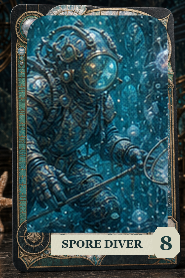 Spore Diver VaultGrail card art
