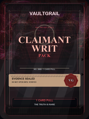 Claimant Writ Pack pack art