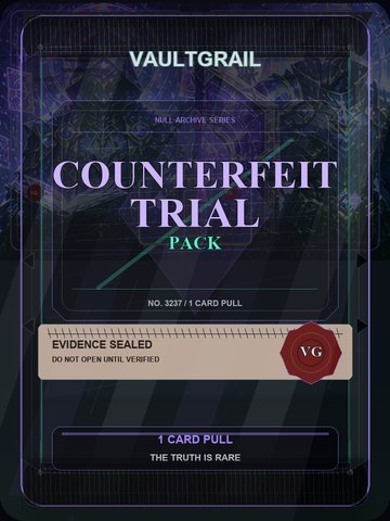 Counterfeit Trial Pack pack art